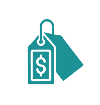 Price tag icon illustrating clinic-friendly RPM pricing plan options