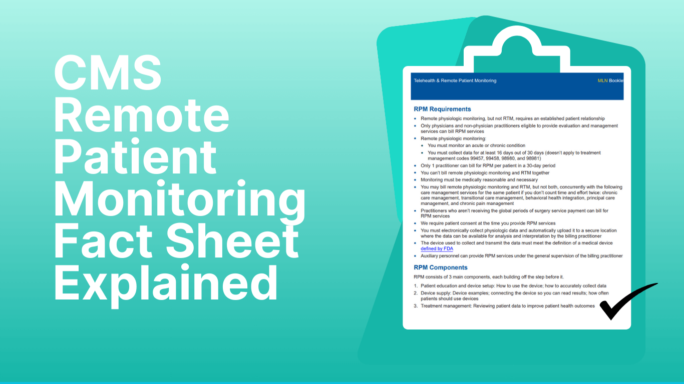 CMS Remote Patient Monitoring Fact Sheet